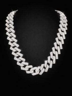 20 inch Iced Hip Hop Miami Cuban Link Chain for Men and Women